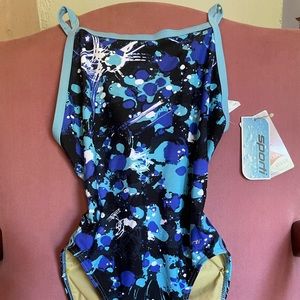 NWT Sporti Thin Strap Womens Swimsuit